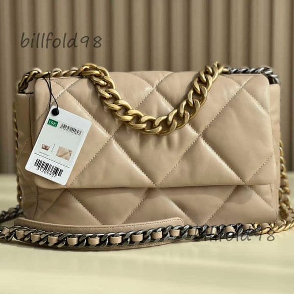 Evening Bags 10A Designer Bag Goat Skin Flap Purse Gold and Sier Ing Chain Handbags Dia Lattice
