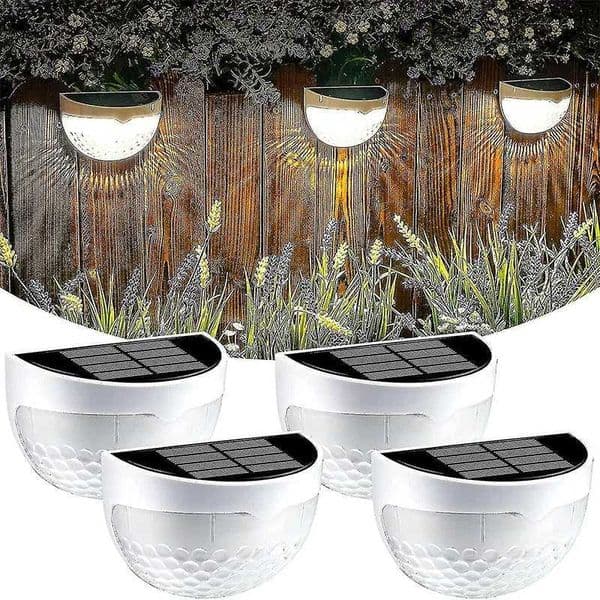 6Pack LED Solar Light Outdoor Wall Light Energy Garden Light Waterproof Solar Fence Light Christmas Decoration Festoon LED Light Z250301