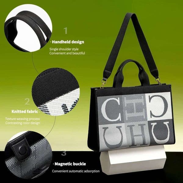 fashion classic new womens 2025 shopping bag letter design large capacity retro handbag 250514