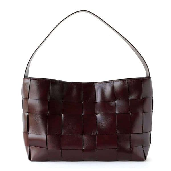 Designer French Genuine Leather Woven Tote New Niche Design First Layer Cowhide Large Capacity Vintage Ladies Shoulder Bag