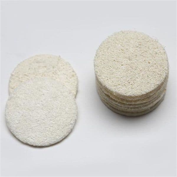 Natural Luffa Facial Cleansing Loofah Scrub Wisp Sponge Pads Face and Body Exfoliating Skin Scrubber Peel Scrub Skin Care