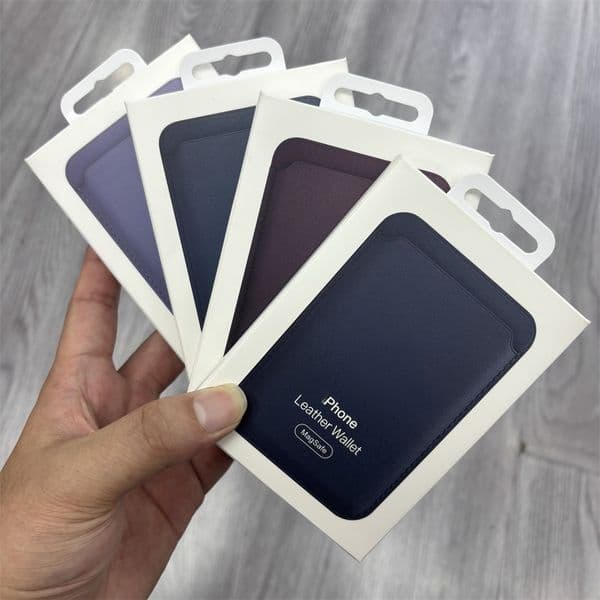 Original new Magsafe Leather Wallet Case Card Holder For iPhone 16 15 14 13 12 Pro Max Plus For Magsafe Phone Bag Cover Adsorption Accessories