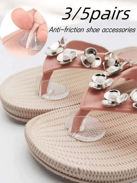 10 pairs Soft flip Flop Gel Cushions Pad Toe Protectors for Thong Sandal lnserts Guards insoles Shoes Grip Pads Metatarsal 250528BANJIA