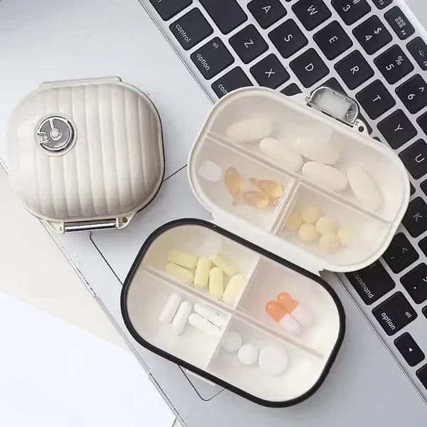 Designer Medication Portable For Seven Days Multiple Storage Box Mini Travel Essentials 7 Compartment Pill Case art Medicine Organizer Free Shipping