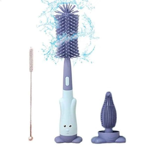 Baby Bottle Cleaning Brush Kit Small Bottle Silica Gel Scrubber Cleaner Brushes Set Washer Milk Water Cleaning Kit Cup 250530