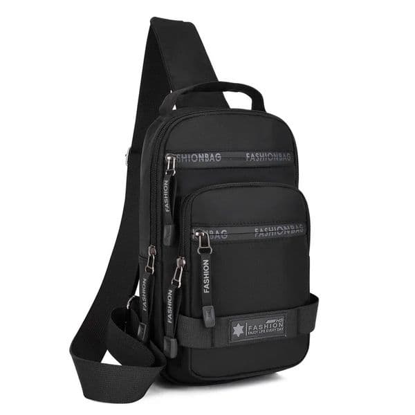Chest Bag For Men Large Capacity Shoulder Korean Version Travel Lightweight Nylon Crossbody Bag Backpack 250603