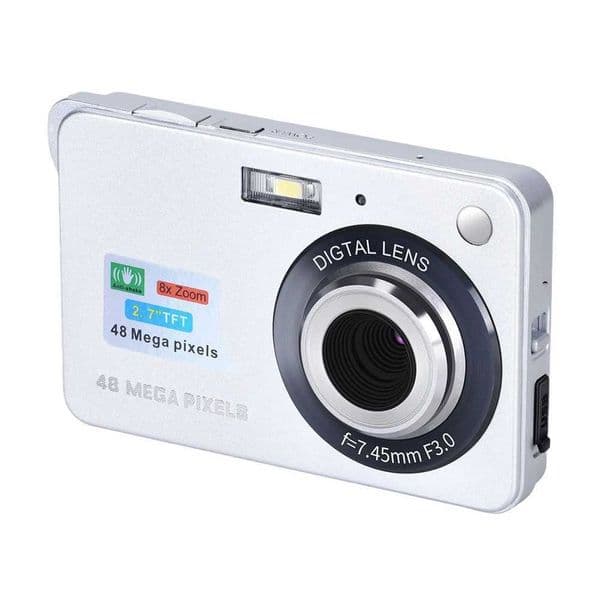 HD 1080P 48MP Digital Camera with 2.7 Large Screen Camcorder Camera Children Camera 8x Zoom Anti Shake Portable Small Cam 2024 XJ250603