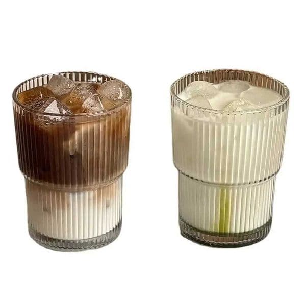 400ml Glass Cup Transparent Leakproof Coffee Mug High Temperature Resistant Tea Cup Water Bottle Drinkware with Lid and Straw X2506051