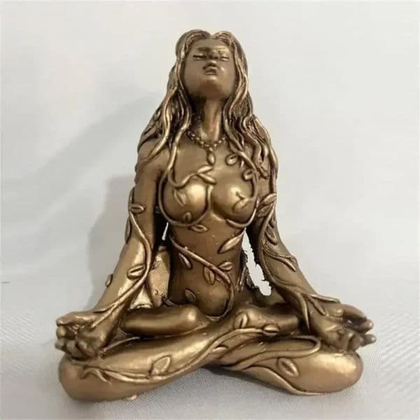 Earth Mother Statue Gaia Goddess Resin Sculpture Crafts Garden Decoration Gifts Home Desktop Decoration Fairy Garden 250604