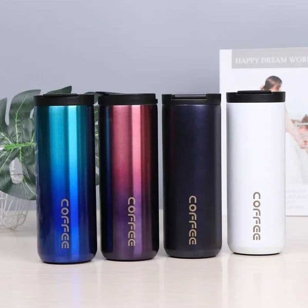 400Ml/500Ml Double Stainless Steel 304 Coffee Leak-Proof Thermos Mug Travel Thermal Cup Thermosmug For Gifts X250605