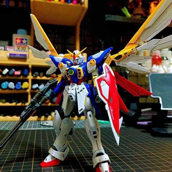 EW Wing XXXG-01W Zero pe Hairless Protope Hg 1/144 Assemble The Model Action Figures Desktop Decoration Toy Gift Collectible XJ250605