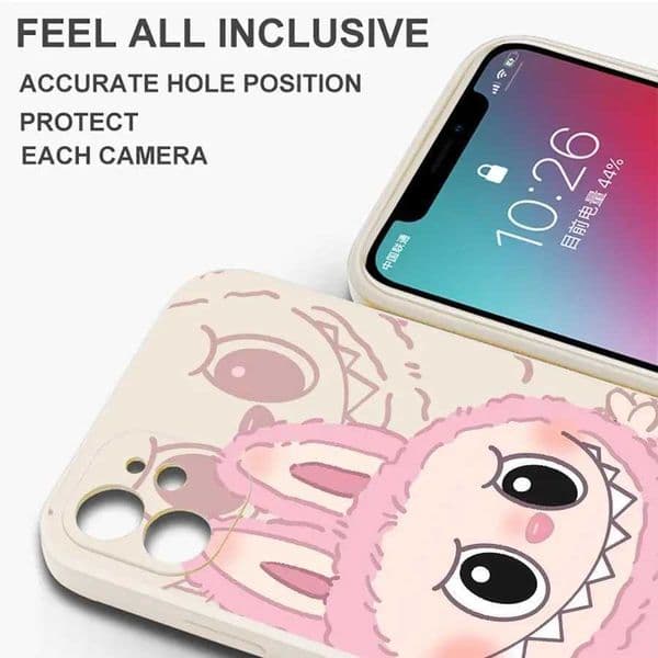 Cartoon Cute Labubu Soft Phone Case for Samsung Galaxy S25 S21 S22 S23 S24 Ultra S20 FE S10 Plus Note 10 20 Ultra X2506059