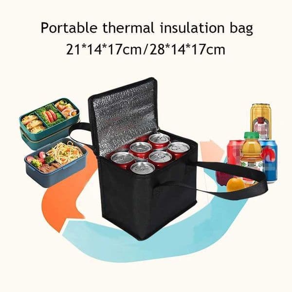 1pc Insulated Lunch Bag For Men/Women Portable Lunch Bags Food Container Bag Cool Food Bag Box Picnic Bag For Couples Unisex M250606