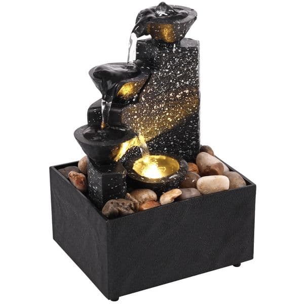 Desktop Waterfall Decoration Creative Flowing Water Ornaments Small Living Room Office Ornaments Tabletop Fountain Ornaments 250604BJ