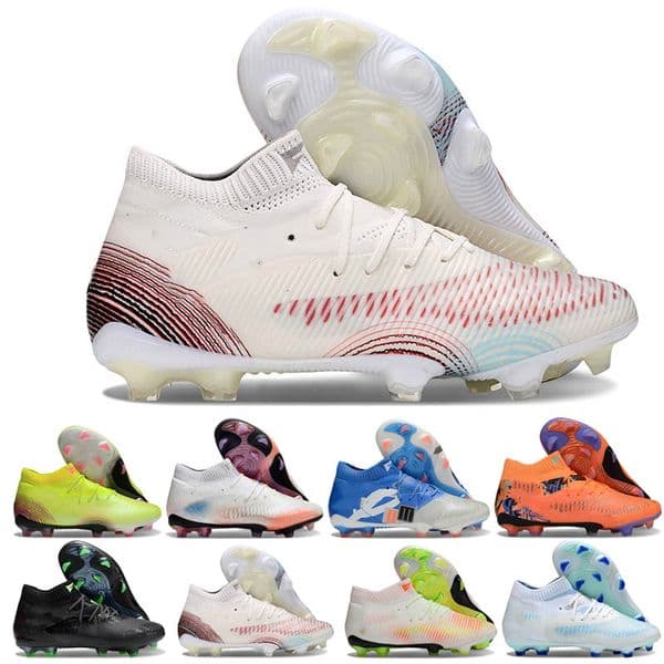 Cleats Men Soccer Shoes Future 8 Ultimate FG Supercharged Blue Eclipse Pursuit Fast Yellow White Ultra Orange Creativity Team Violet Sports Shoes Football Boots