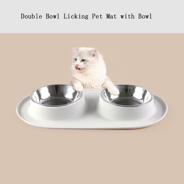 Puppy Dog Bowl,Travel Bowls Dog Food Bowls&Dog Water Bowls,No Spills,Collapsible Double Bowl,Suitable for Small and Medium Sized Dogs