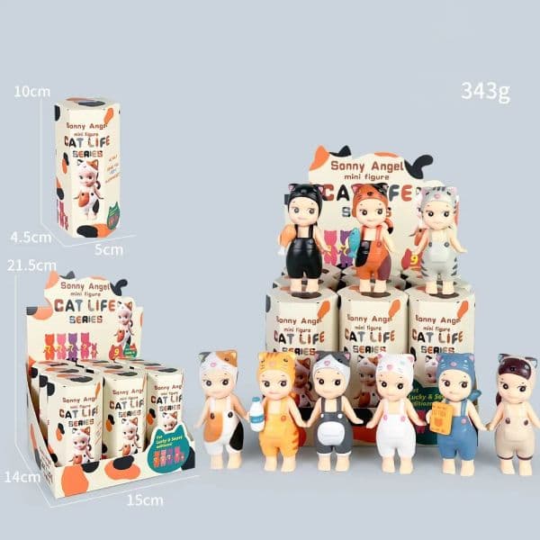 Nwe Blind Box Series Figures Toys Ornaments Dolls For Fans Children Christmas Gifts Cats Life Action Ḁ