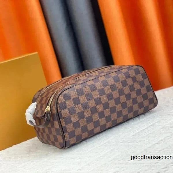 Cosmetic Bags Cases Top Classic Luxury designer Double zipper men travelling toilet bag designers women wash large capacity cosmetic bags toiletry Pouch makeup bag