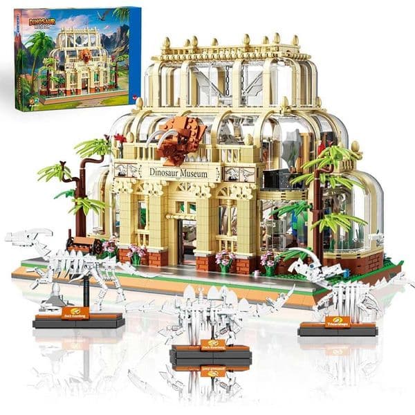 2026 New 2788Pcs Dinosaur Museum Building Blocks Park Dinosaurs World Street View Model Bricks Desktop Display Kids DIY Toys Idea Gifts Z250607 Toys