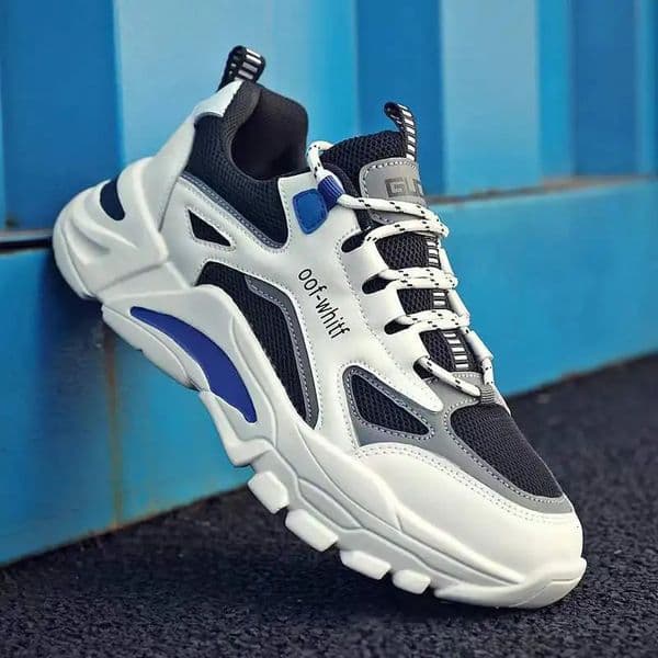 Mens Shoes Sneakers Lace Up 2025 Spring Breathable Casual Sneakers Leisure Soled Comfort Non Slip Outdoor Running Shoes 250603