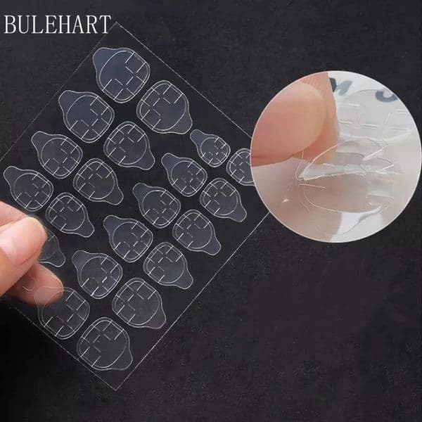 240 Pcs Lot Transparent Double Side Adhesive Tapes Glue Sticker False Nail Stick Tools 250605