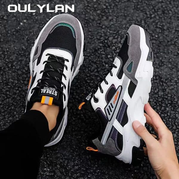 Sports Leisure Fashion Versatile Dad Mens Lightweight Comfortable Non Slip Wear-resistant Running Shoes For Men 250603BJ