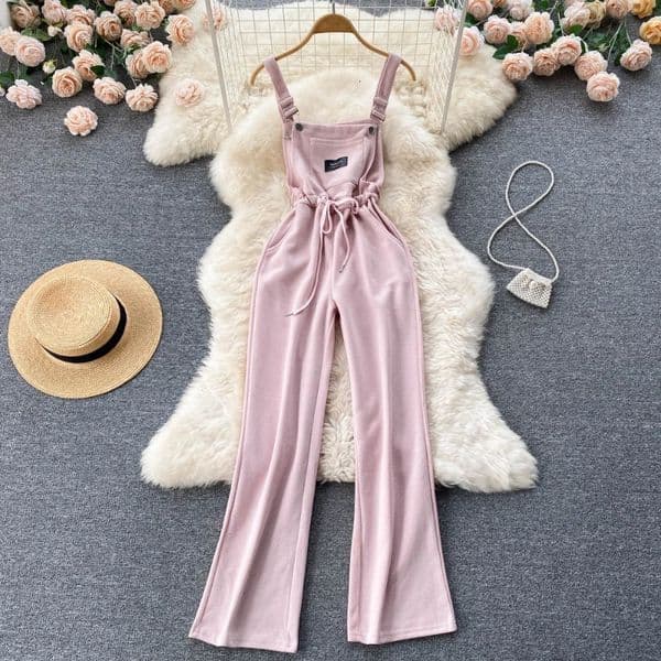 Elegant Casual Ladies Wide Leg Long Rompers in Summer Women Fashion Solid Color Pocket Loose Temperament Jumpsuits 250606BJ