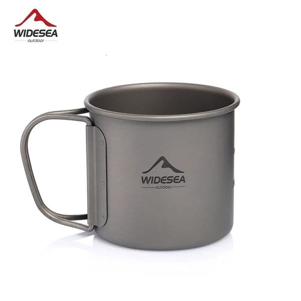Widesea Camping Mug Cup Tourist Tableware Picnic Utensils Outdoor Kitchen Equipment Travel Cooking Set Cookware Hiking 250609CJ