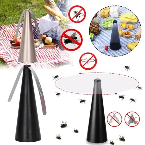 Fly Repeller Table Fan USB Or AA Battery Powered Insect Fans Portable Pest Control Outdoor Indoor Keep Flies Away 250609