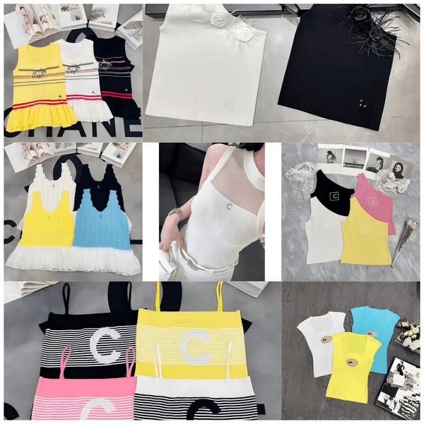 Women's designer Tanks Chest Letter Embroidery 3D Piping Stretch Slim Fit Strapless Sleeveless Top for Women