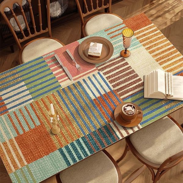 Table mats wash-free oil-proof waterproof heat-insulating pads desktop protective pads tablecloths coffee table tablecloths 4MWR01