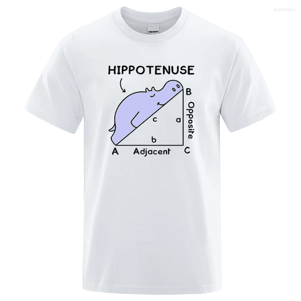 Men's T Shirts T-Shirt Cotton Funny Trigonometry Graphic Print Streetwear Short Sleeve Summer Round Collar Breathable Cool