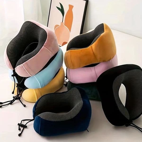 1pc Slow Rebound Travel Pillow U-shaped Headrest Neck Support Pillow Nap Pillow Travel Airplane Pillow Cartoon Memory Foam U-s 250610