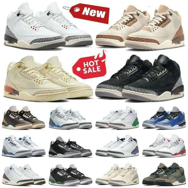 2025 Kumquat Cardinal 3s 3 Basketball Shoes Pine Green Racer SE Denim BlueVarsity Royal Cement Stone Fire Red Women Mens Trainers Sneakers Sz 36-47
