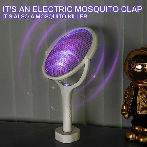 Six in One Mosquito Swatter Mosquito Swatter With Adjustable Angle Rechargeable Household Mosquito Repellent Electric Fly 250609