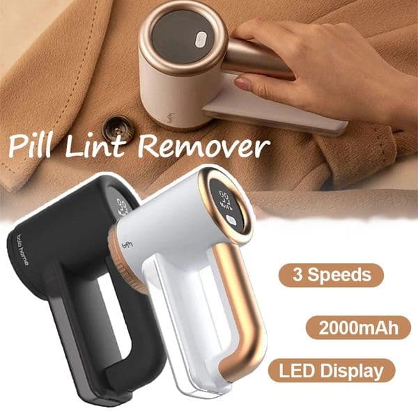 Electric Lint Remover 2000mAh Portable Rechargeable Fabric Clothes Shaver 3 Speeds LED Display Fuzz for Sweater Couch 250609BJ
