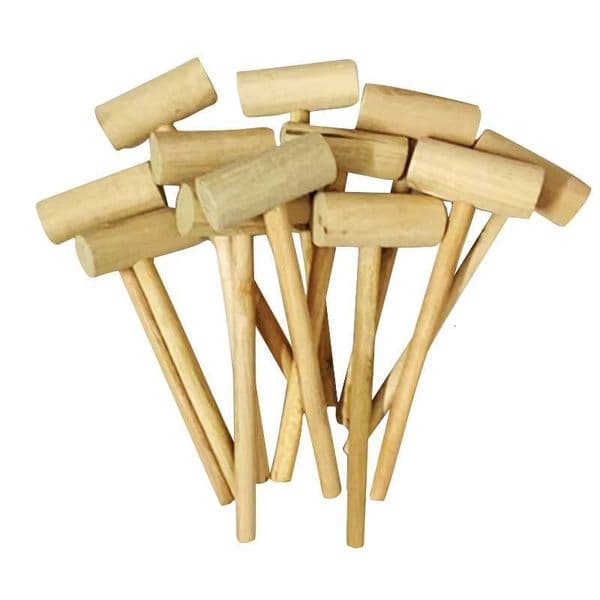 Mini Wooden Kids Balls Toy Pounder Replacement Wood Mallets Baby Tools For DIY Handicraft Hammer