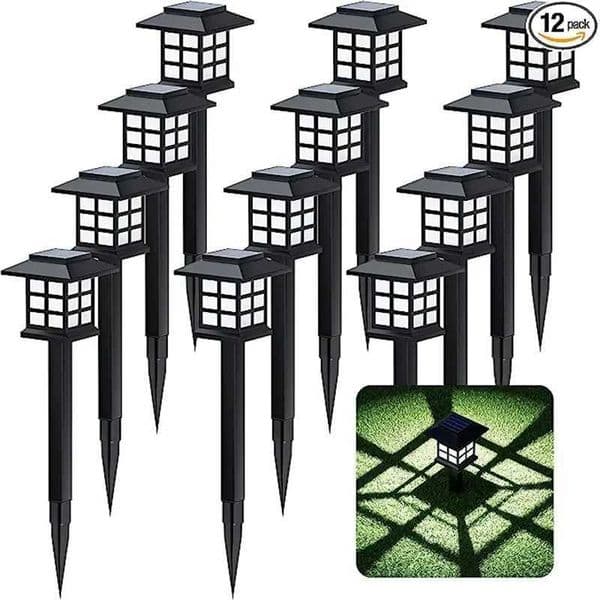 2/4/6/8/10/12Pcs Solar LED Pathway Lights Outdoor Waterproof Walkway Garden Decor Street Lamp for Landscape Yard Patio Driveway Z250610