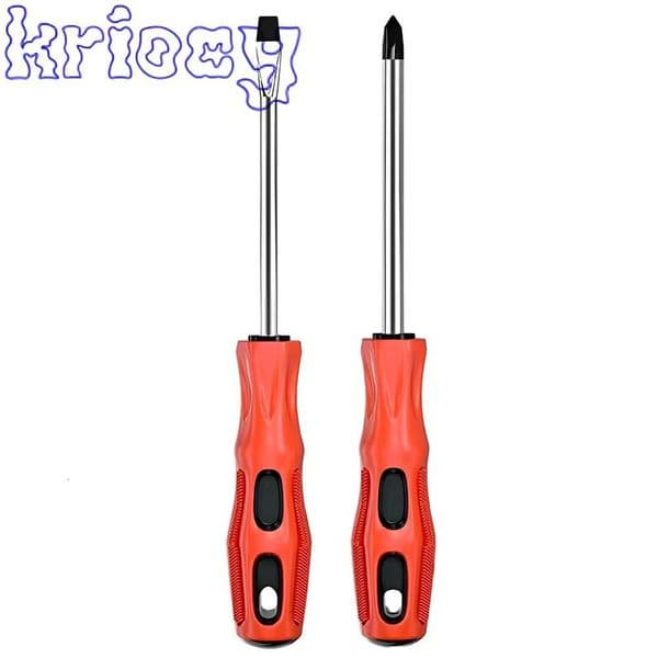 1/2PCS Magnetic Multifunctional Flat Head Cross Screwdriver Household Basic Anti Slip Manual Screw Drive Tool