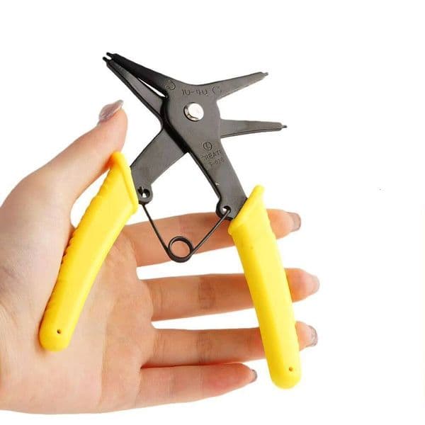 Dual-Purpose Pliers: Plier For Efficient Inner And Outer Circlip Removal, Snap Removal Tool