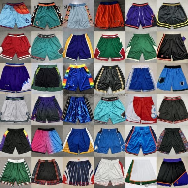 College Stitched Short Movie Basketball Classic Retro Casual Sports Hip Pop Pant With Pockets Zipper Sweatpants Breathable Gym Training Beach Pants Shorts