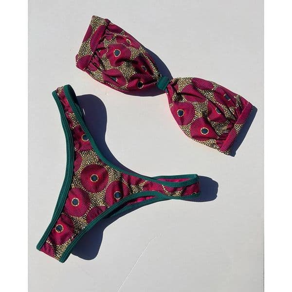 Push Up 2025 Sexy Women Swimsuit Female Swimwear Micro Bikini Set Bandeau Swimming Suit Beachwear Print Brazilian Biquini