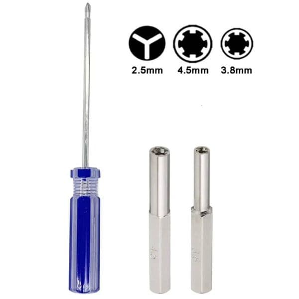 3 Pcs 3.8mm And 4.5mm Security Tool Bit Gamebit Nes For N64 Screwdriver Set Workshop Equipment Hand Tools tues