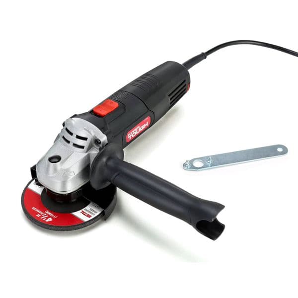 Angle Grinder 6 Amp Corded With Handle, Adjustable Guard, 4-1/2 Inch Grinding Wheel & Wrench, New Condition Handle, Guard, & Wrench, tues