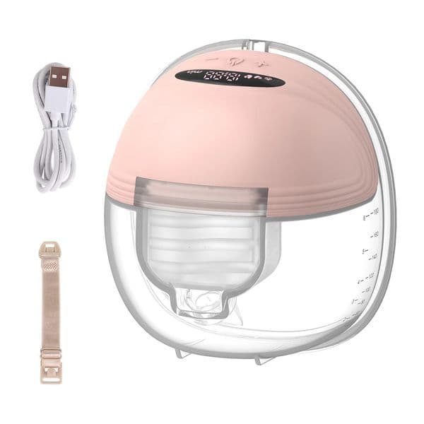 Portable Electric Wearable for Breastfeeding Hands Free 3 Modes 12 Suction Low Noise with 24mm Silicone Flange 250528BJ