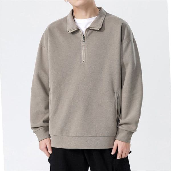 96 Men Wool Sweater, Four-pin Thick Warm Round Neck Autumn and Winter Bottoming