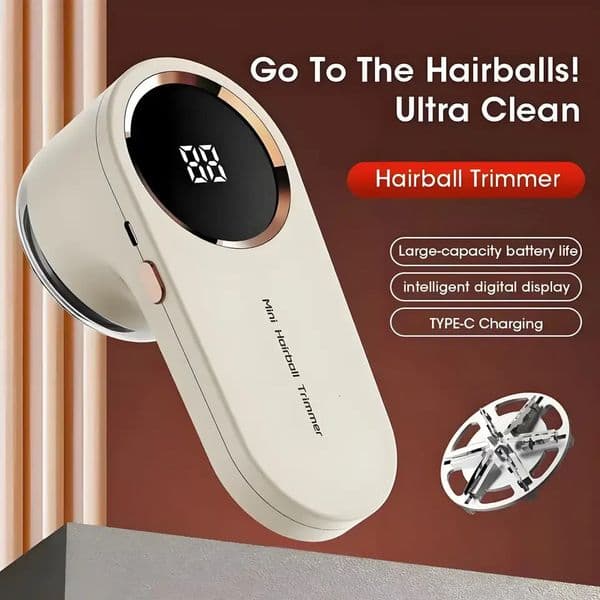 Lint Remover for Clothing Portable Electric Fuzz Pellet LED Display Rechargeable Clothes Shaver Fluff Remover 250609BJ