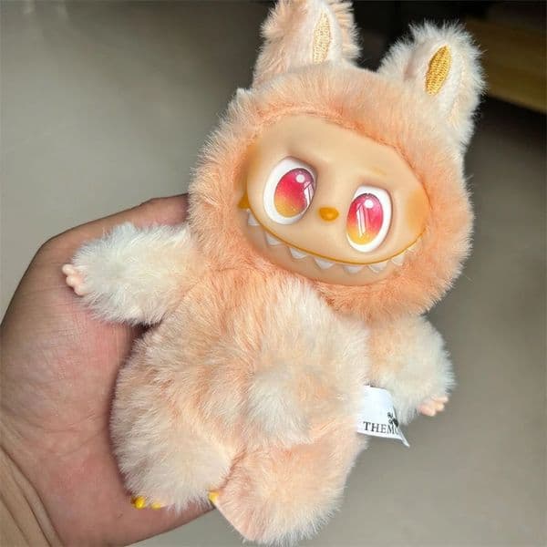 Fashion Trendy Kids Labubu Doll New Third Generation Cute Plush Dolls Baby Toy Children Genius Toys Lovely Babies Doll Bags Pendant