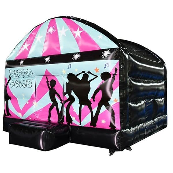 Commercial Trampolines inflatable disco bouncy jumper dancing tent black Blown up jumping bounce house with blower for sale
