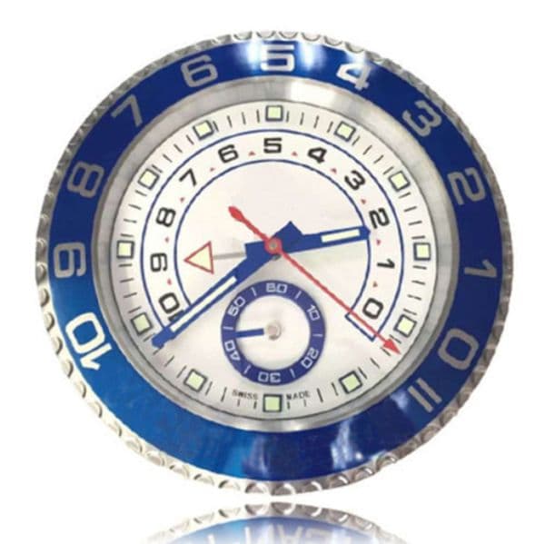Super Silent Luxury Wall Clock Metal Modern Design Large Wall Watch Home Stainless Steel Luminous Clock Blue Tone Home Decoration Home WarmW251222 M260325 T260514